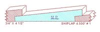 Shiplap Moulding 4-1/2" - 1 Shiplap Moulding 4-1/2" - 1