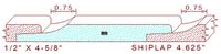 Shiplap Moulding 4-5/8" Shiplap Moulding 4-5/8"