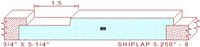 Shiplap 5-1/4" - 8 Shiplap 5-1/4" - 8