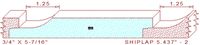 Shiplap 5-7/16" - 2 Shiplap 5-7/16" - 2