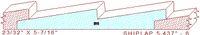 Shiplap 5-7/16" - 6 Shiplap 5-7/16" - 6