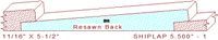 Shiplap 5-1/2" - 1 Shiplap 5-1/2" - 1