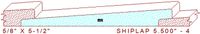 Shiplap 5-1/2" - 4 Shiplap 5-1/2" - 4
