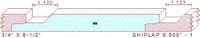 Shiplap 6-1/2" - 1 Shiplap 6-1/2" - 1