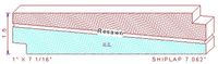 Shiplap Moulding 7-1/16" Shiplap Moulding 7-1/16"