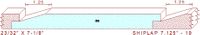 WP 101 Shiplap Siding 7-1/8" - 19 WP 101 Shiplap Siding 7-1/8" - 19