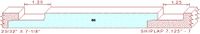 Shiplap Siding 7-1/8" - 7 Shiplap Siding 7-1/8" - 7