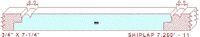 Shiplap Moulding 7-1/4" - 11 Shiplap Moulding 7-1/4" - 11