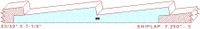 WP 115 Shiplap Moulding 7-1/4" - 3 WP 115 Shiplap Moulding 7-1/4" - 3