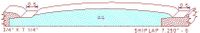 Shiplap Moulding 7-1/4" - 6 Shiplap Moulding 7-1/4" - 6