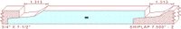 Shiplap 7-1/2" - 2 Shiplap 7-1/2" - 2