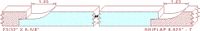 WP 105 Shiplap Moulding 8-5/8" - 7 WP 105 Shiplap Moulding 8-5/8" - 7