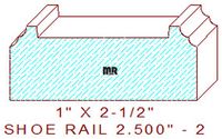 Floor/Shoe Rail Moulding 2-1/2" - 2