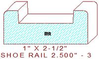 Floor/Shoe Rail Moulding 2-1/2" - 3 Floor/Shoe Rail Moulding 2-1/2" - 3