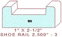 Floor/Shoe Rail Moulding 2-1/2" - 3