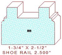 Floor/Shoe Rail Moulding 2-1/2" Floor/Shoe Rail Moulding 2-1/2"
