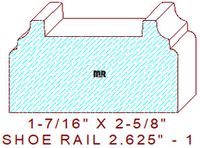 Floor/Shoe Rail Moulding 2-5/8" - 1 Floor/Shoe Rail Moulding 2-5/8" - 1