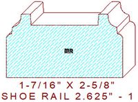 Floor/Shoe Rail Moulding 2-5/8" - 1