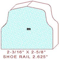 Floor/Shoe Rail Moulding 2-5/8" Floor/Shoe Rail Moulding 2-5/8"