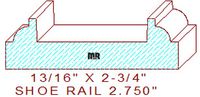 Floor/Shoe Rail Moulding 2-3/4" Floor/Shoe Rail Moulding 2-3/4"