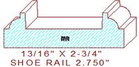 Floor/Shoe Rail Moulding 2-3/4"