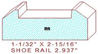 Floor/Shoe Rail Moulding 2-15/16" Floor/Shoe Rail Moulding 2-15/16"