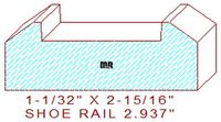 Floor/Shoe Rail Moulding 2-15/16"