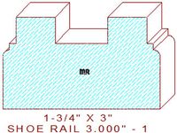 Floor/Shoe Rail Moulding 3" - 1 Floor/Shoe Rail Moulding 3" - 1
