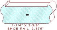 Floor/Shoe Rail Moulding 3-3/8"