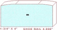 Floor/Shoe Rail Moulding 4" Floor/Shoe Rail Moulding 4"