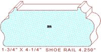 Floor/Shoe Rail Moulding 4-1/4" Floor/Shoe Rail Moulding 4-1/4"