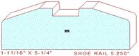 Floor/Shoe Rail Moulding 5-1/4" Floor/Shoe Rail Moulding 5-1/4"