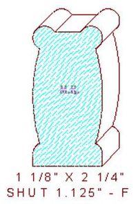Shutter/Louver 1-1/8" Shutter/Louver 1-1/8"