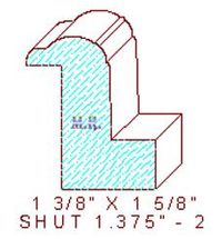 Shutter/Louver 1-3/8" - 2 Shutter/Louver 1-3/8" - 2