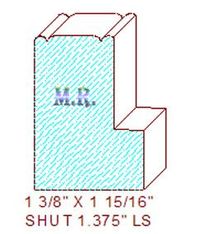 Shutter/Louver 1-3/8"