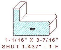 Shutter/Louver 1-7/16" - 1 Shutter/Louver 1-7/16" - 1