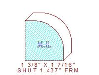 Shutter/Louver 1-7/16" Shutter/Louver 1-7/16"