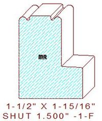 Shutter/Louver 1-1/2" - 1 Shutter/Louver 1-1/2" - 1