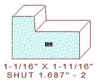 Shutter/Louver 1-11/16" - 2