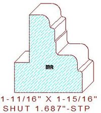 Shutter/Louver 1-11/16" Shutter/Louver 1-11/16"