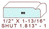 Shutter/Louver 1-13/16" - 1 Shutter/Louver 1-13/16" - 1