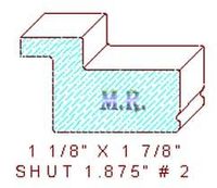 Shutter/Louver 1-7/8" - 2 Shutter/Louver 1-7/8" - 2