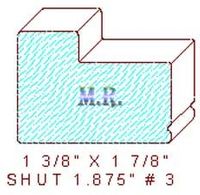 Shutter/Louver 1-7/8" - 3 Shutter/Louver 1-7/8" - 3