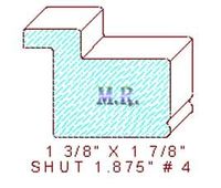 Shutter/Louver 1-7/8" - 4 Shutter/Louver 1-7/8" - 4