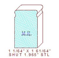 Shutter/Louver 1-61/64" Shutter/Louver 1-61/64"