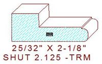 Shutter/Louver 2-1/8" Shutter/Louver 2-1/8"