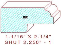 Shutter/Louver 2-1/4" - 1 Shutter/Louver 2-1/4" - 1