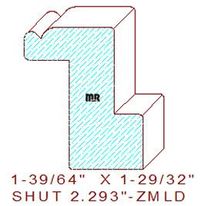Shutter/Louver 2-19/64" Shutter/Louver 2-19/64"