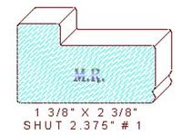 Shutter/Louver 2-3/8" - 1 Shutter/Louver 2-3/8" - 1