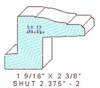 Shutter/Louver 2-3/8" - 2 Shutter/Louver 2-3/8" - 2